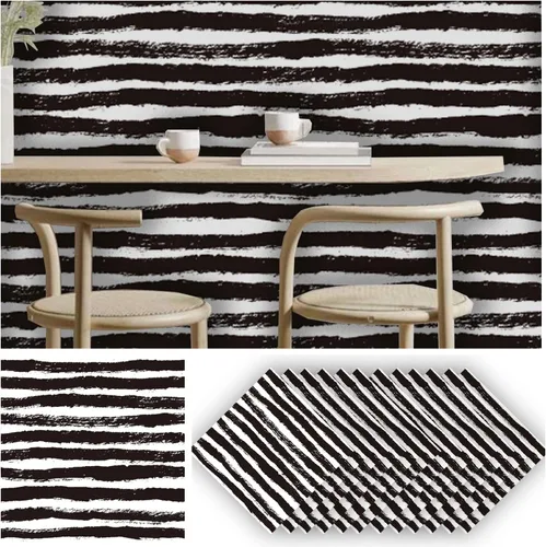 Vista 6 de Alwayspon 24 calcomanías mate para azulejos de pared, despegar y pegar, calcomanías de vinilo autoadhesivas para azulejos de cocina y baño, 6 x 6