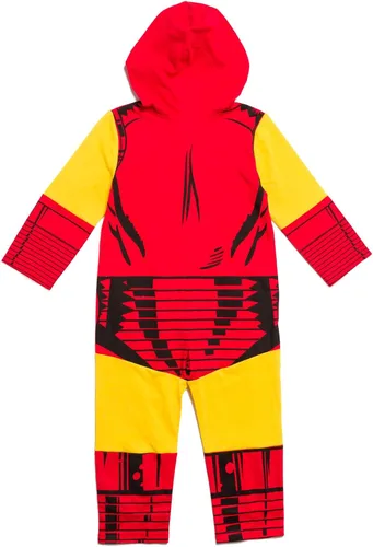Vista 3 de Marvel Venengers Spider-Verse Spider-Man Venom Iron Man Zip Up Cosplay Enterizo Recién Nacido a Niño Pequeño
