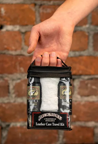 Vista 3 de Bickmore Kit de cuidado de viaje para zapatos y botas de cuero: repara, pule y brilla artículos de cuero en la carrera