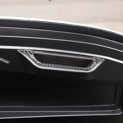 Vista 4 de Daeiclru Adhesivo de fibra de carbono real para compartimento de motor de automóvil, compatible con Corvette C8 Stingray 2020-2023, accesorios