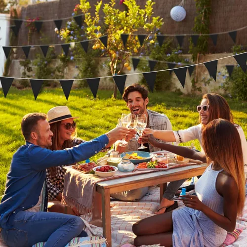 Vista 7 de Preboun Banderines de 400 pies sólidos, 240 unidades, guirnalda triangular para colgar, guirnalda a granel para gran apertura, carnaval, fiesta