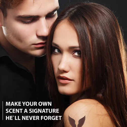 Vista 4 de Perfumes para mujeres con feromonas. Aceite de perfume para mujer. Perfume de viaje para ella con feromonas infundidas. Fragancia infundida de larga