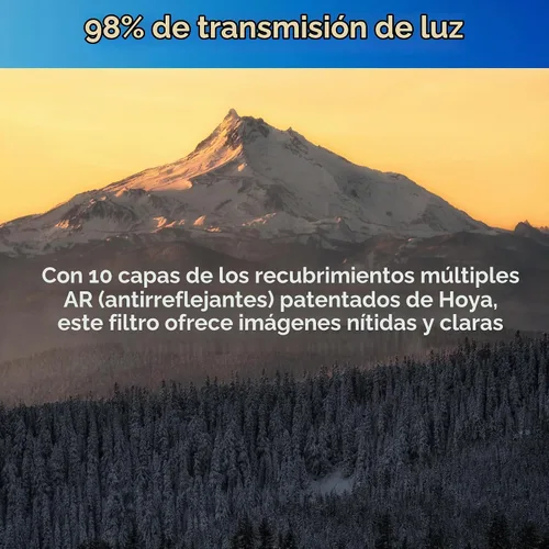 Vista 4 de HOYA 2.047 in NXT Plus Filtro UV Schott B270 Vidrio HMC Multi-Coated