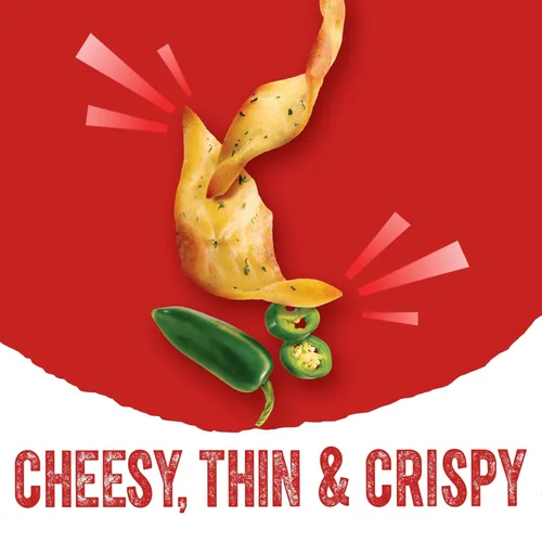 Vista 6 de Cheez-It Snapd - Chips de galletas de queso patatas fritas finas aperitivos de almuerzo gato jalapeño bolsa de 75 onzas 1 bolsa