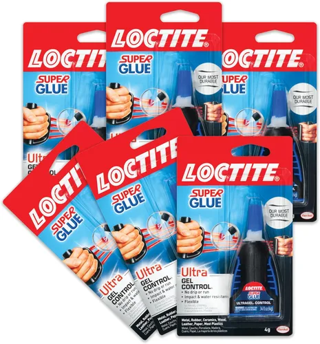 Vista 11 de Loctite Super Glue Ultra Gel Control, Transparente, Botella de 0.14 fl oz, 1 Paquete - Superpegamento para Plástico, Madera, Metal, Manualidades