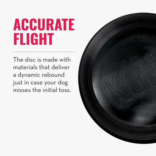 Vista 6 de KONG Extreme Flyer - Juguete para perros que apoya el ejercicio saludable - Disco suave para perros - Juguete para buscar y recuperar - Juguete