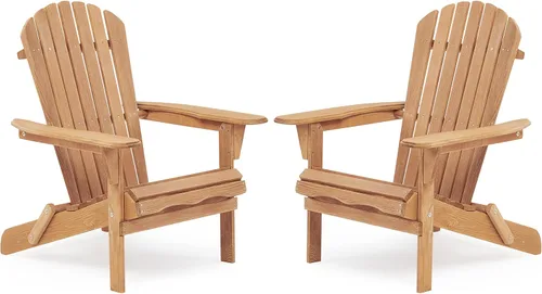 Vista 14 de Outdoor Adirondack Chair, Weather-Resistant HIPS Patio Lounge Chair, 1Pcs Fixed Seating for Porch, Garden, Deck, Backyard