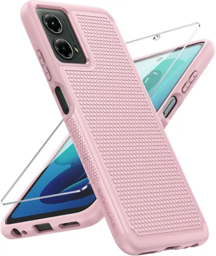 Vista 133 de FNTCASE Funda para Motorola Moto G-Power-5G-2024: funda protectora de doble capa resistente para teléfono celular a prueba de golpes con parte