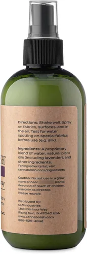 Vista 6 de Cannabolish Spray eliminador de olores de humo de lavanda y ambientador, 8 onzas líquidas, ingredientes naturales