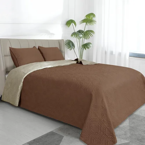 Vista 11 de Easy-Going - Juego de colcha reversible con 2 fundas de almohada, tamaño matrimonial/queen, colcha suave, resistente al agua y a las manchas