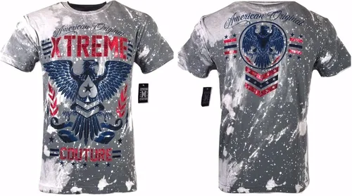 Vista 3 de Xtreme Couture por Affliction Men T-Shirt American Original Biker MMA Gym S-4X$40