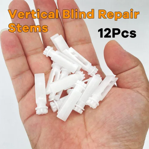Vista 7 de Juego de 12 piezas de vástago vertical y engranaje para paletas portadoras de 3-1/2 pulgadas o 5 pulgadas, componentes de persianas verticales