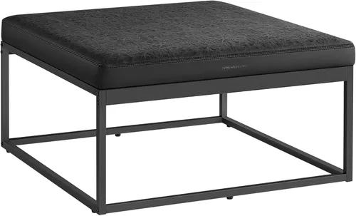 Vista 15 de SONGMICS HOME LUIZ Collection - Reposapiés otomano, otomano rectangular, taburete para silla de tocador, reposapiés, parte superior reversible, mesa