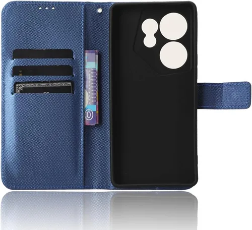 Vista 5 de Funda de piel sintética compatible con Tecno Camon 20 Premier 5G, con tapa y tapa, de piel sintética, compatible con Tecno Camon 20 Premier 5G