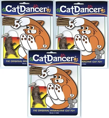 Cat Dancer - El juguete interactivo original para gatos y gatitos Tamaño: Juego de 3 unidades
