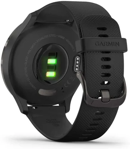 Vista 2 de Garmin - Vívomove 3S, smartwatch híbrido con manos reales y pantalla táctil oculta