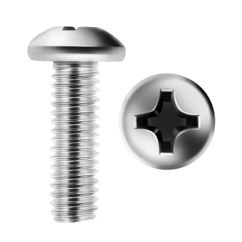 Vista 4 de 1/4-20 x 3/8" Tornillos de máquina de cabeza plana, rosca completa, acero inoxidable 304 (18-8), Cantidad 25