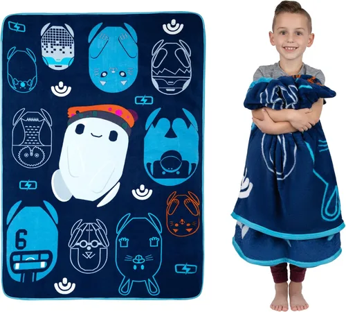 Vista 7 de Franco Ropa de cama para niños, manta de felpa súper suave, 62 x 90 pulgadas, Baby Shark
