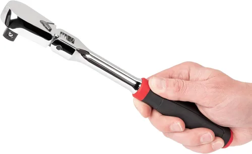 Vista 6 de TEKTON Trinquete de agarre cómodo con cabezal flexible de 1/2 pulgada x 10-1/2 pulgadas SRH22210