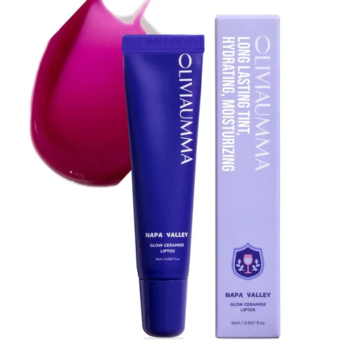 Vista 8 de OLIVIAUMMA Mint Glass Skin Tanghulu Liptox - Bálsamo labial coreano con menta, manteca de karité y aceite de semilla de macadamia - Restaura