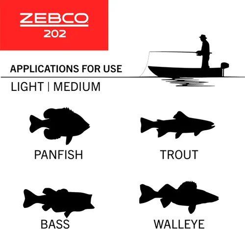 Vista 6 de Zebco Zebco 202 Spincast Reel and Fishing Rod Combo, Pre-Spooled with 10-Pound Cajun Line, Includes Tackle Kit