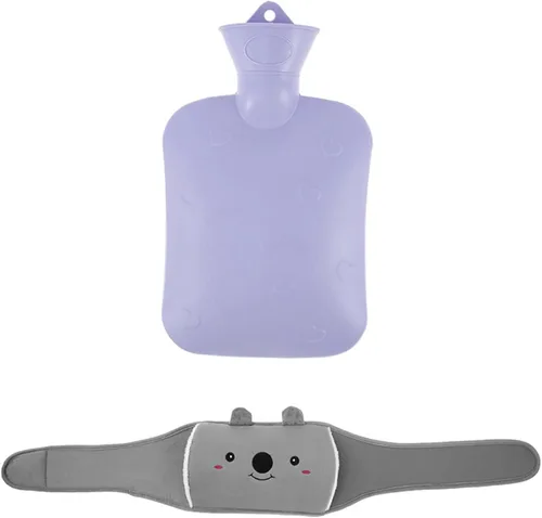 Vista 4 de Hot Water Bottles Hot Water Bottle Protects Warm Plush Belt Cover for Arthritis Treatment Thermos Bottle Belt(A)