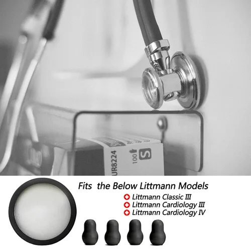Vista 5 de Kit de accesorios de repuesto para Classic 3 Cardiology 3 y Cardiology 4 para piezas de repuesto para estetoscopio Littman y piezas de repuesto