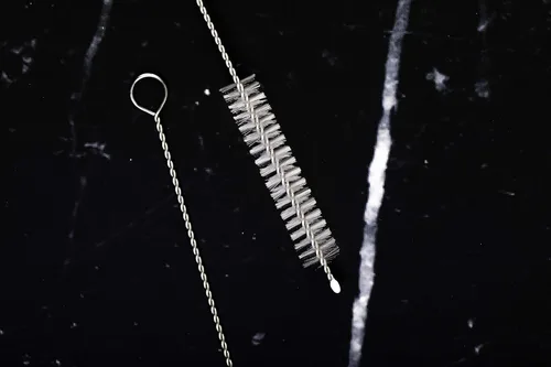 Vista 5 de 2 cepillos de limpieza para pajitas de beber largo – Limpiador de cerdas para pajitas de bebida de acero inoxidable, cepillos resistentes para lavar