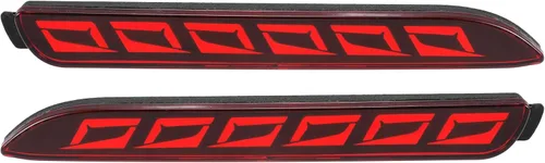 Parachoques trasero Reflector niebla freno que fluye luz trasera LED rojo para Toyota Camry 2006 2007 2008 2009 2010 2011 2012 2013 2014 plástico
