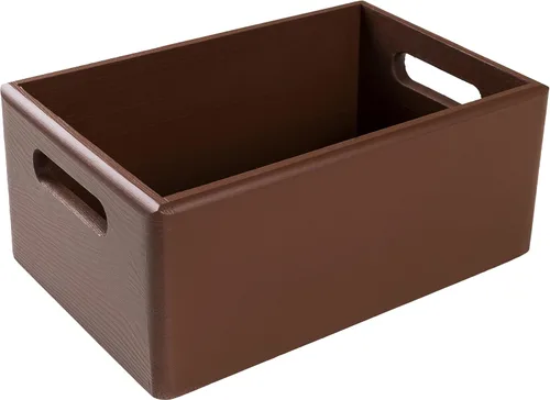 Vista 16 de Creative Deco Asas de caja de madera gris grande 11.8 x 7.87 x 5.51 pulgadas Caja de almacenamiento grande para múltiples manualidades Madera