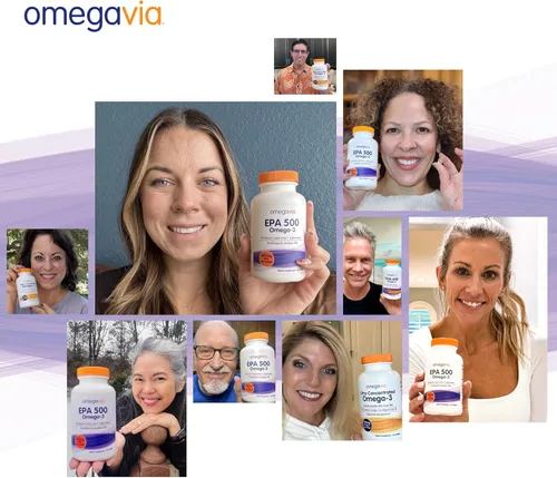 Vista 9 de OmegaVia Aceite de pescado EPA 500 Omega-3, 120 cápsulas, 500 mg de EPA/píldora, fórmula EPA de alta pureza (forma de triglicérido), certificado