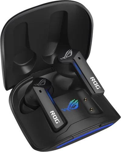 Vista 10 de ASUS ROG Cetra True Wireless SpeedNova Gaming Earbuds – Modo Dual (BT, 2.4GHz), Dirac Opteo, Micrófono AI de Conducción Ósea, ANC Adaptativo