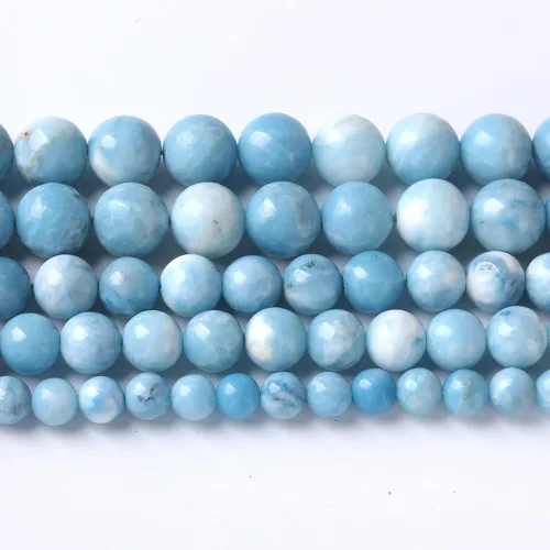 Vista 14 de 60 piezas de cuentas de piedra natural de 6 mm de esmeralda verde Cuentas sueltas redondas de piedra de curación de energía AAA para hacer joyas