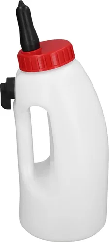 Vista 7 de Jiawu Biberón de ternero, biberón de leche de ternero de 4 litros, biberón de lactancia Biberón de leche de ternero Botella alimentadora de leche