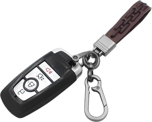 Vista 2 de GAMPRO Microfiber Leather Car Keychain, Suitable for Buick, Ford Leather keychain wristlet Universal for Men and Women