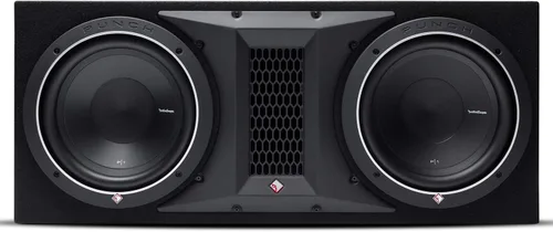 Rockford Fosgate Punch P1-2X10 Dual P1 - Caja de subwoofer cargada de 10 pulgadas con puerto