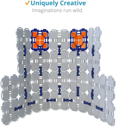 Vista 5 de 1 paquete – Kit de construcción de fuertes para niños – Juego creativo Nerf War – Construye búnker y objetivos Nerf – Obstáculos de guerra duraderos