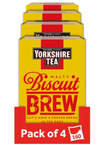 Vista 7 de Yorkshire Tea Muestras de Tés Variados, Caja de Regalo Variada, Bolsas Envueltas Individualmente, 20 Unidades (Paquete de 1), Dorado, Rojo