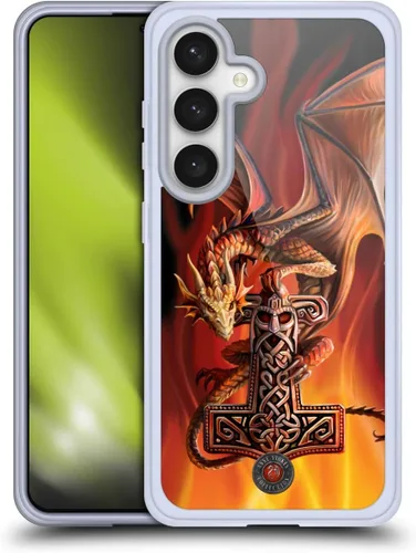 Vista 186 de Head Case Designs Officially Licensed Anne Stokes God's Hammer Guardian Dragons Gel Case [Military Grade Protection] Compatible with Samsung Galaxy