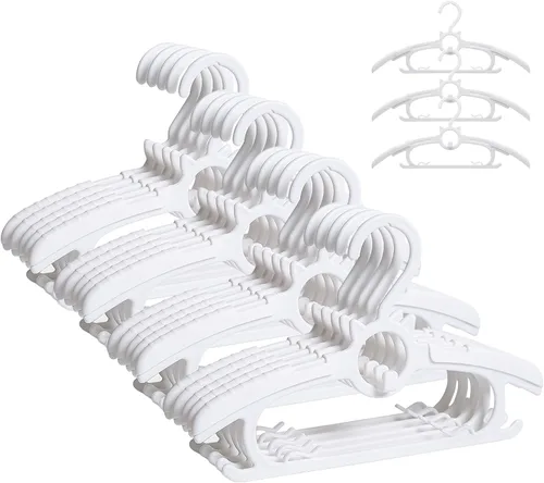 Vista 7 de JSF20 perchas ajustables para ropa de bebé, ropa de bebé, ropa de bebé, para ropa de recién nacidos, para niñas, niños y niños pequeños