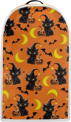Vista 10 de Bats Moon - Cubierta de batidora de Halloween para cocina, protección de huellas dactilares para electrodomésticos, cubierta de tela impermeable