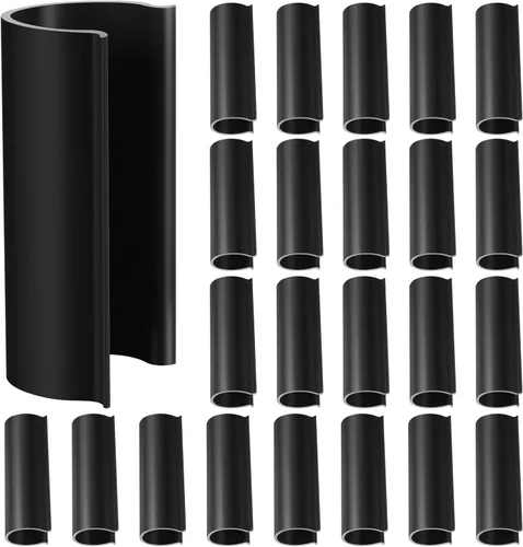 Vista 9 de Jetec 32 clips de tubería de PVC abrazaderas para cubierta de piscina para piscinas sobre el suelo, invernaderos, cubiertas de hileras, jardín