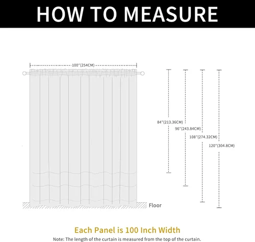 Vista 47 de SpaceDresser Cortinas traslúcidas impermeables para patio y exteriores – 2 paneles de cortina transparente con bolsillo para barra para sala