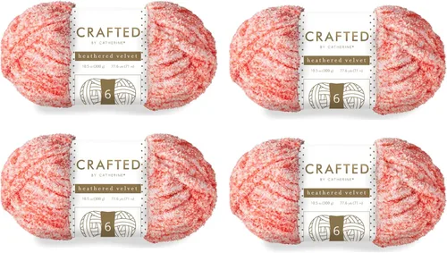 Vista 15 de Crafted By Catherine Luxe Velvet - Ovillo de hilo sólido de terciopelo, paquete de 2 unidades (10.5 onzas, 98 yardas cada madeja), color negro