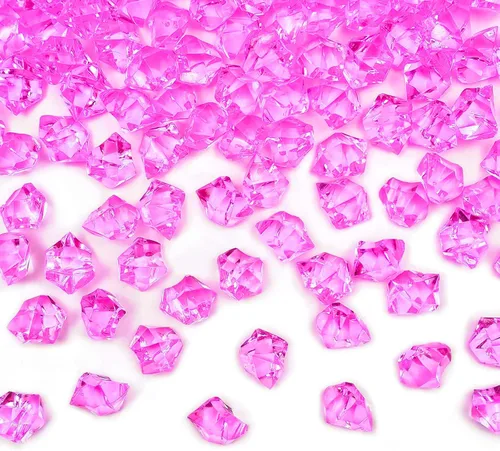 Vista 8 de Rellenos de Jarrón Negros para Decoración del Hogar, Cubitos de Hielo Triturado Falsos, Rellenos de Jarrón, 150 piezas Cubitos de Hielo Falsos