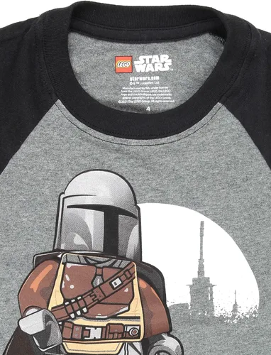 Vista 5 de LEGO Star Wars The Mandalorian - Camiseta de manga larga para niños
