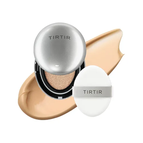 Vista 25 de [*Tamaño mini*] TIRTIR Aura Glow Silver Cushion Base de cojín coreana, (#13N Fair Ivory, 0.15 onzas líquidas)