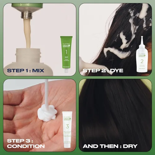 Vista 7 de Clairol Natural Instincts - Tinte semipermanente para el cabello, color negro 2, paquete de 1 unidad