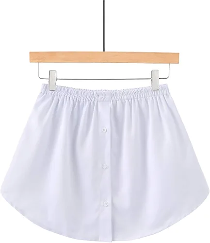 Vista 4 de Adjustable Layering Fake Top for Womens Lower Sweep T-Shirts Sweaters Extender Mini Skirt Slips Versatile Fake Hem