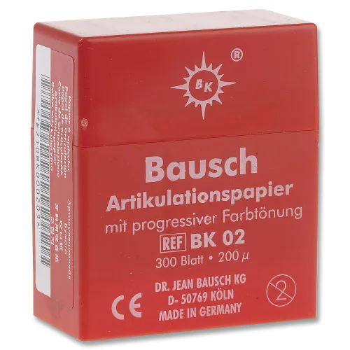 Bausch articulado Papel de documentos articulado de BK02 Tiras precortado rojo 300/PK